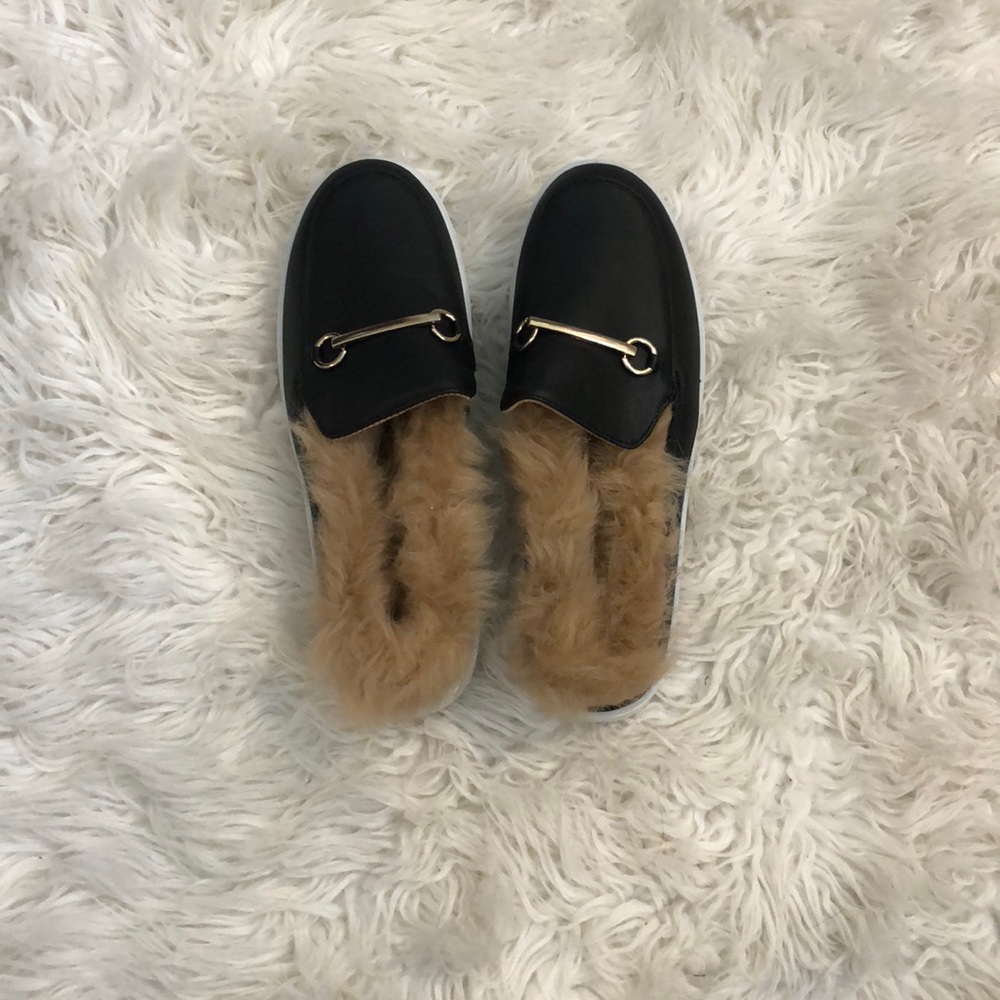 Black loafers